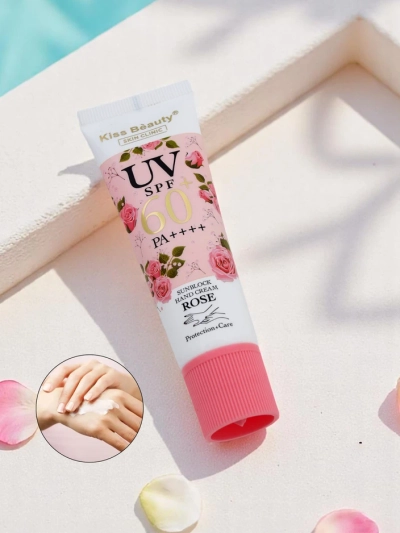 Kiss Beauty Krém na ruce s SPF 60 a růží