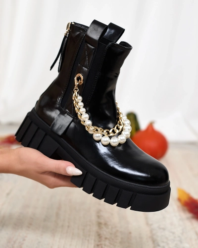 Royalfashion Чорні жіночі черевики Zifosca