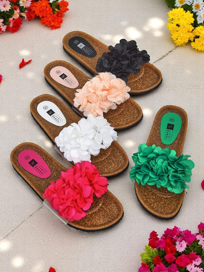 Royalfashion Жіночі шльопанці з квіточками Flora Soft