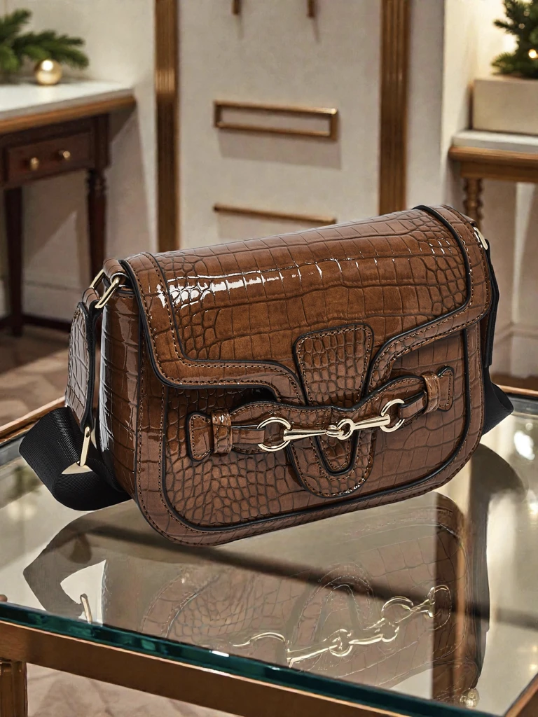 Dámská Kabelka Aurora Tmavě Hnědá Kožená Elegantní