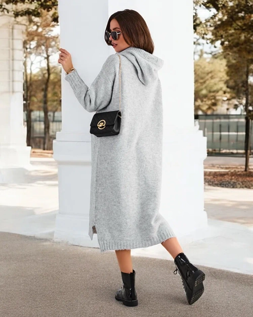 Royalfashion Жіночий вовняний довгий сукня-світшот