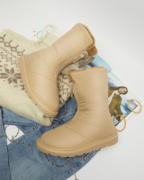 OUTLET Світло-коричневі жіночі черевики а-ля снігоступи Tirigga- Footwear