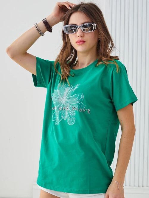 Royalfashion Жіноча бавовняна футболка Більше і більше