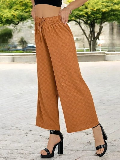 Royalfashion Жіночі широкі штани в клітинку