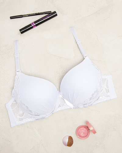 Bílá dámská krajková podprsenka - Spodní prádlo