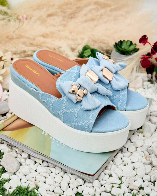 Royalfashion Жіночі шльопанці Dalimes на котурні