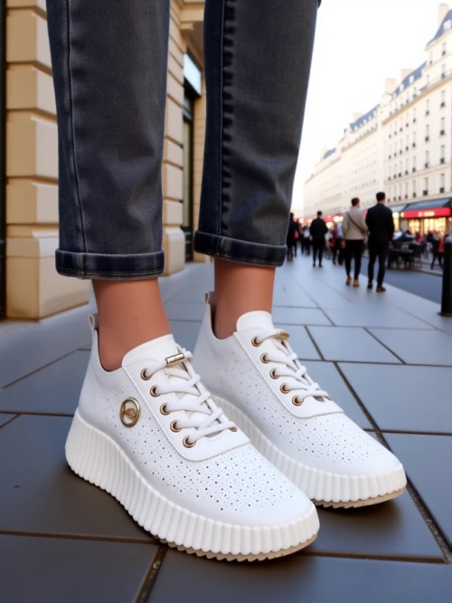 Royalfashion Жіночі перфоровані спортивні кросівки Jovenes