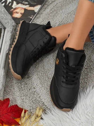 Royalfashion Zateplené dámské tenisky s kožíškem Casot