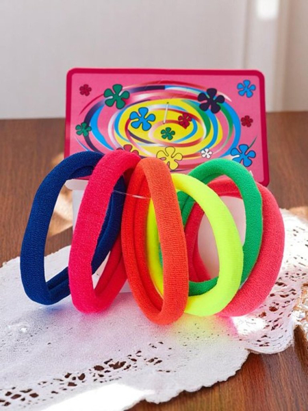 Royalfashion Sada 6 barevných gumiček do vlasů Colora