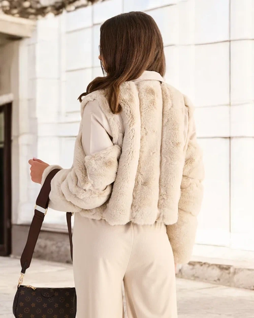 Жіноча мото-куртка Royalfashion зі штучної шкіри з кишенями