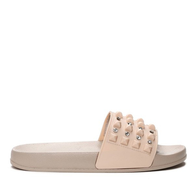 Béžové žabky se zirkony Sierra- Footwear 1