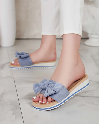 Royalfashion Жіночі шльопанці з бантом Erinner