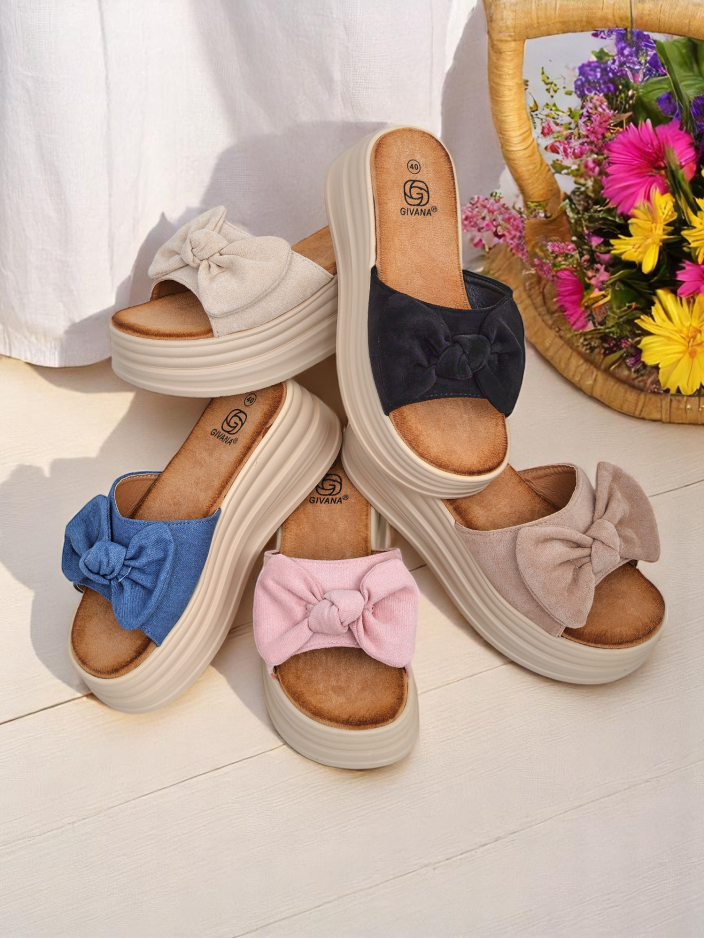 Royalfashion Dámské platformové nazouváky Givan