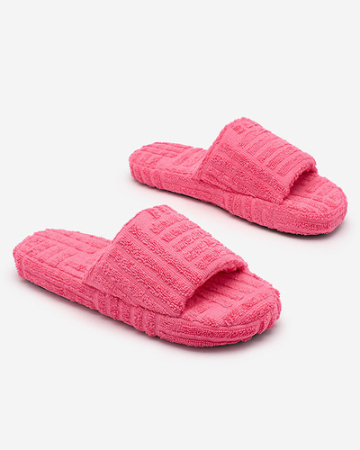 Жіночі шльопанці з тканини Royalfashion Pink Tylles