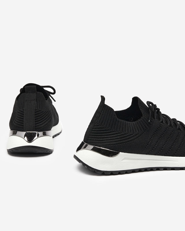 OUTLET Erina dámské černé tkané tenisky - Obuv