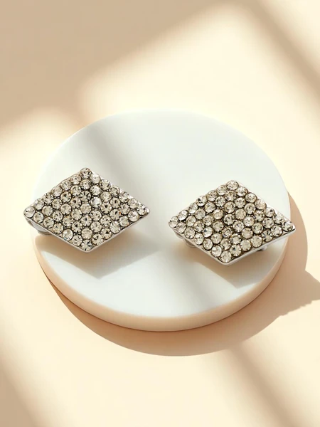 Royalfashion Dámské klipsové náušnice se zirkony