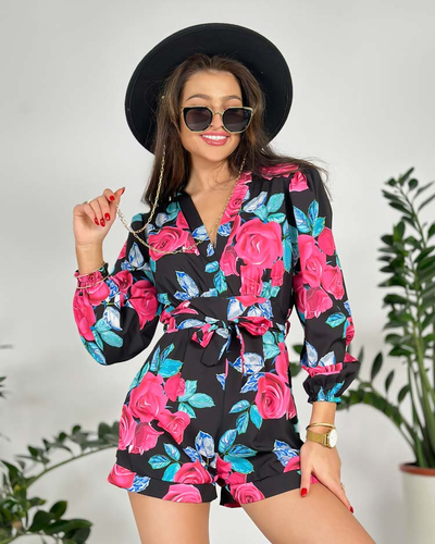 Жіночий візерунчастий комбінезон Royalfashion