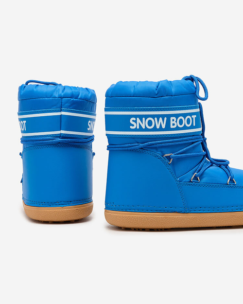 Сині жіночі снігоступи Royalfashion з рубчиком Soblesia