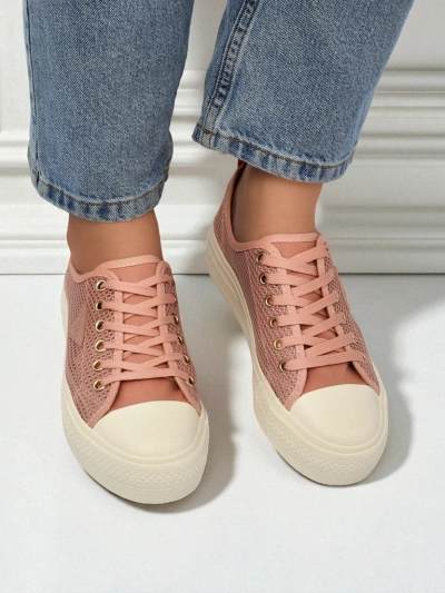 Dámské tenisky Afrodyta Rosa – prodyšné růžové boty z tkaniny na léto