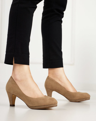 Жіночі туфлі на шпильці Troerqa кольору хакі - Взуття