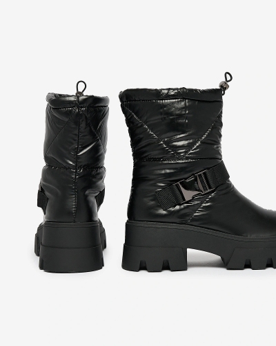 Royalfashion Dámské nazouvací boty a'la snow boots in black Tyvone