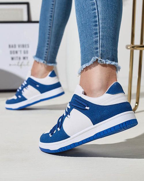 Жіночі спортивні кросівки біло-синього кольору Riloxi - Взуття