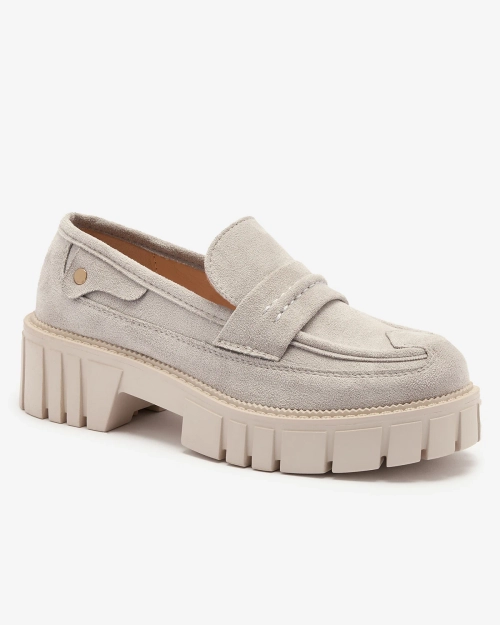 Мокасини жіночі сірі з екозамші Siherta- Footwear