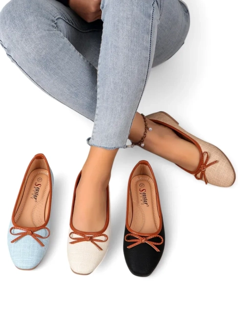 Royalfashion жіночі балетки з блискітками та бантом Aramie