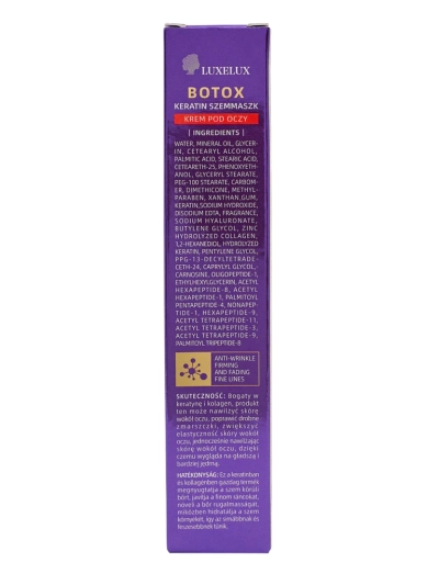 LUXELUX Hypnosia Oční krém Botox Keratin Collagenum na oči