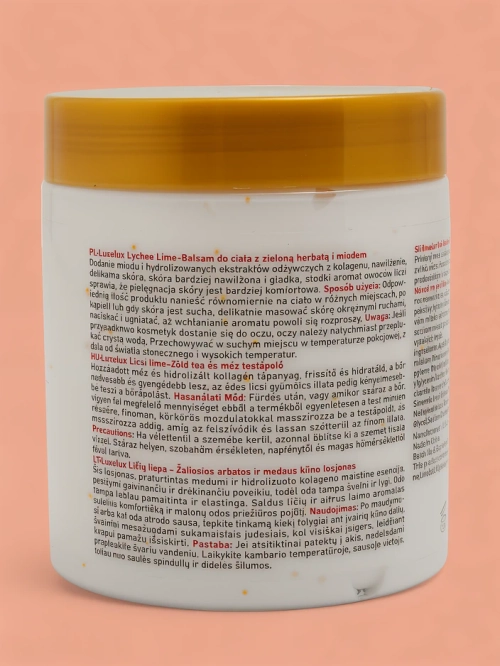 Luxelux LYCHEE LIME Тіло бальзам з зеленим чаєм та медом 250 мл