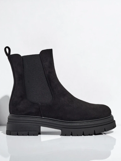 Dámské kotníkové boty a'la Chelsea boots z eko-semiše Lunvor