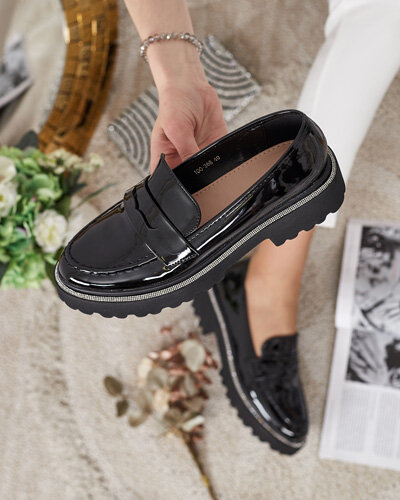 Royalfashion Жіночі лаковані мокасини Deru