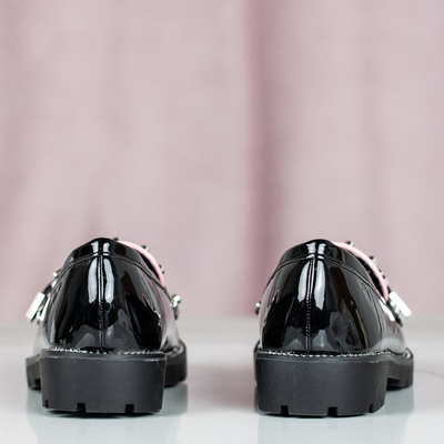 Černé mokasíny s ozdobami Gwadalaha - Obuv 1