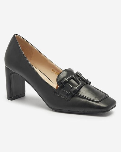 Dámské mokasínové lodičky v černé barvě Mokwell-Footwear