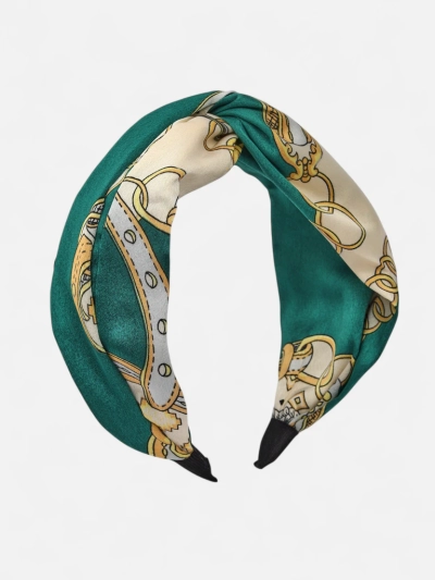 Royalfashion Dámská čelenka ve stylu šátku s elegantním potiskem