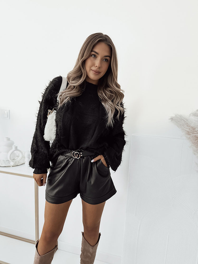 Жіночий светр-покривало Royalfashion Black