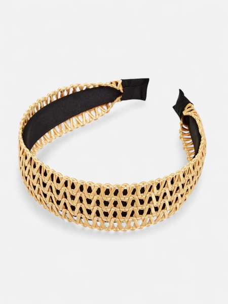 Royalfashion Dámská prolamovaná pletená čelenka