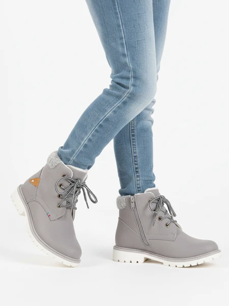 Šedé chlapecké zateplené boty Tiptop - Boty