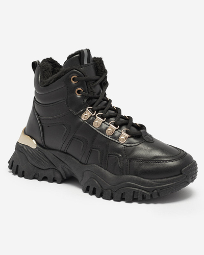 Černé sněhule z ekokůže Vetorr- Obuv