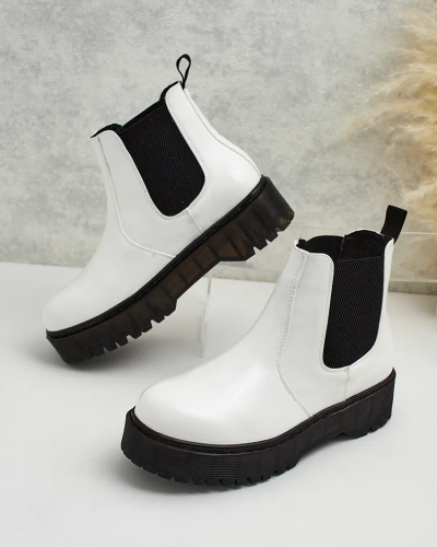 Royalfashion Dámské kožené boty Movitas eko