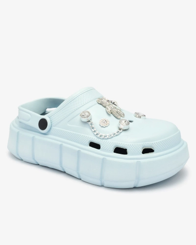 Royalfashion Modré dámské gumové žabky Kooranza