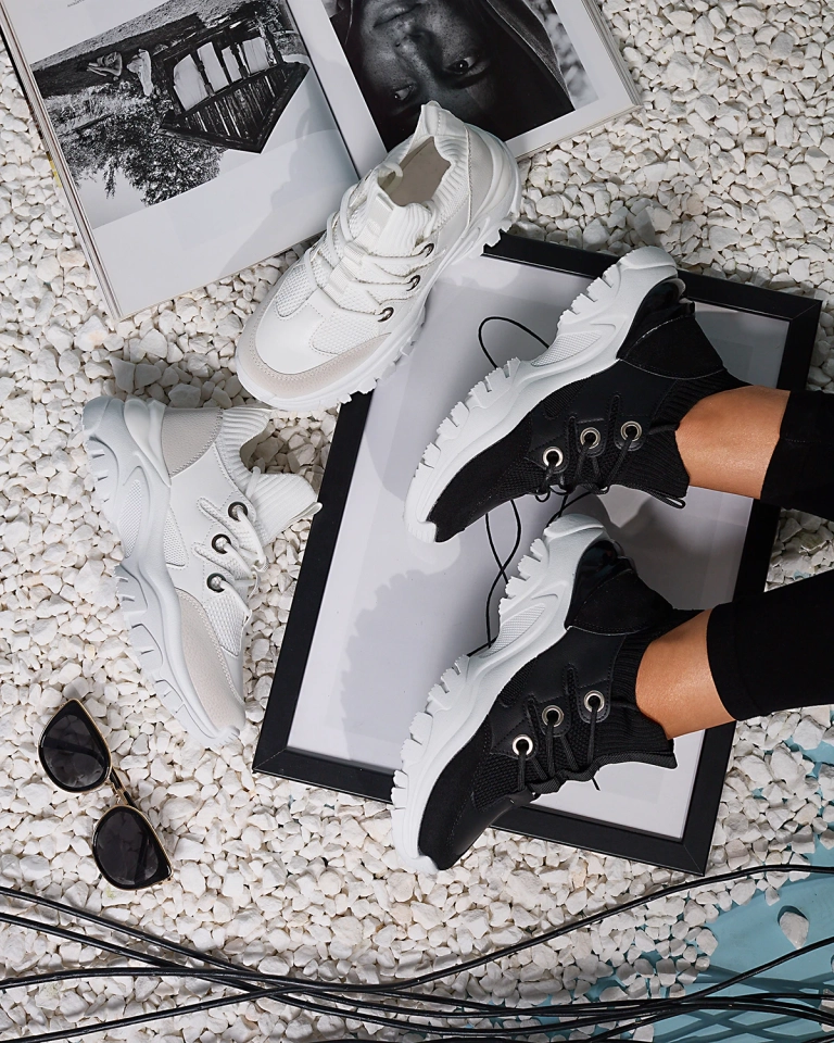 Dámské sportovní tenisky v bílé a béžové barvě Hasola- Obuv