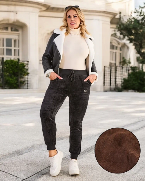 Royalfashion Утеплені жіночі спортивні штани PLUS SIZE