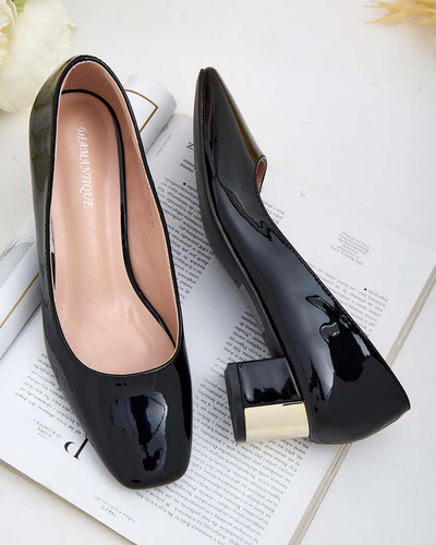 Royalfashion Dámské lodičky na nízkém jehlovém podpatku Eless