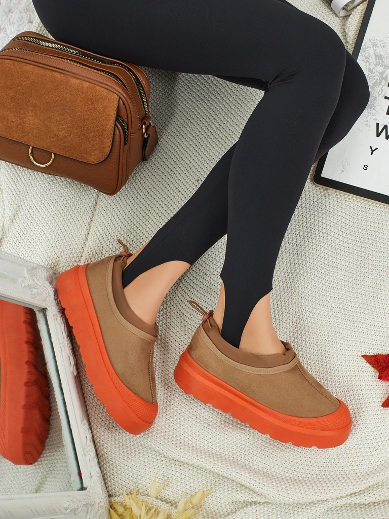 Dámské Tenisky Flora Camel Semišové Pohodlné pro Každodenní Nošení