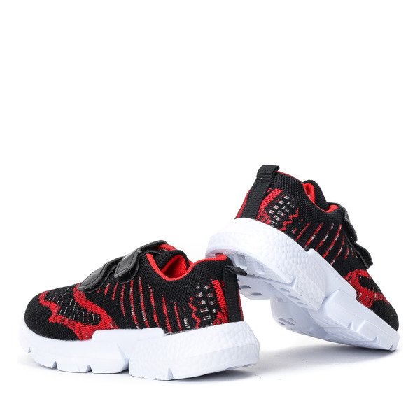 Černá a červená chlapecká sportovní obuv Mississippi - Footwear 1