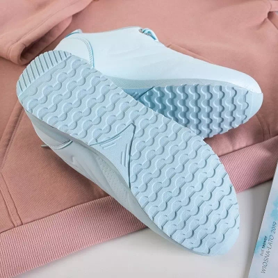 OUTLET Синє жіноче спортивне взуття, перев'язане стрічкою Minorina - Взуття