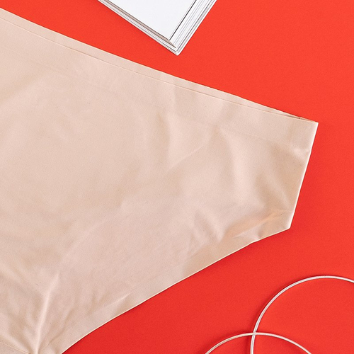 Бежеві жіночі безшовні труси