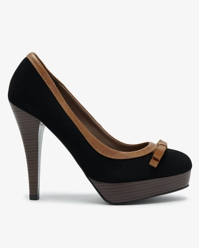 Чорні жіночі туфлі на високій шпильці Zistin- Footwear
