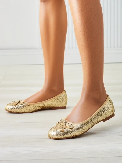 Royalfashion жіночі балетки з блискітками та бантом Aramie
